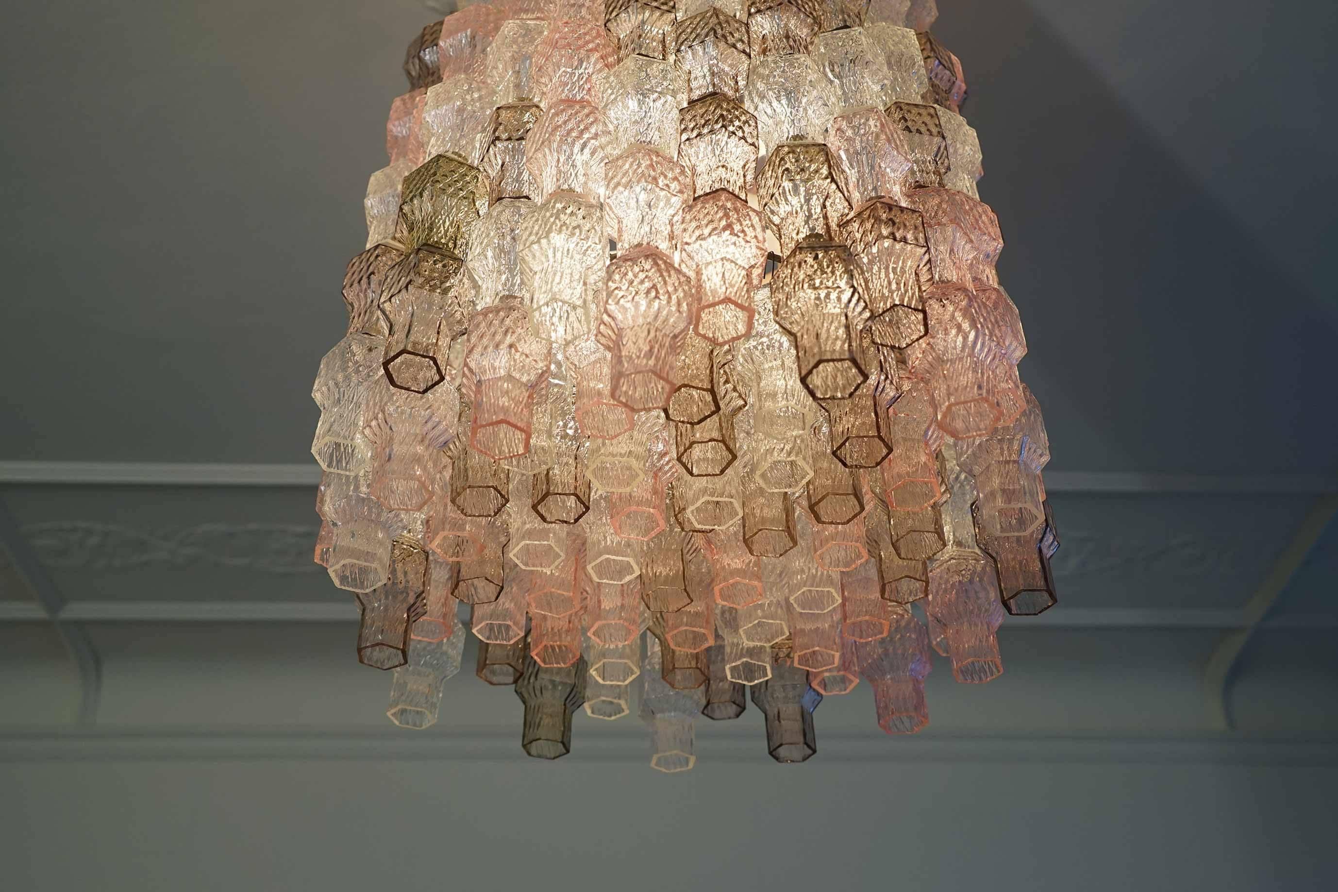 Chandelier by Archimede Seguso, Seguso Murano, Italy, circa 1958 In Excellent Condition In Berlin, DE