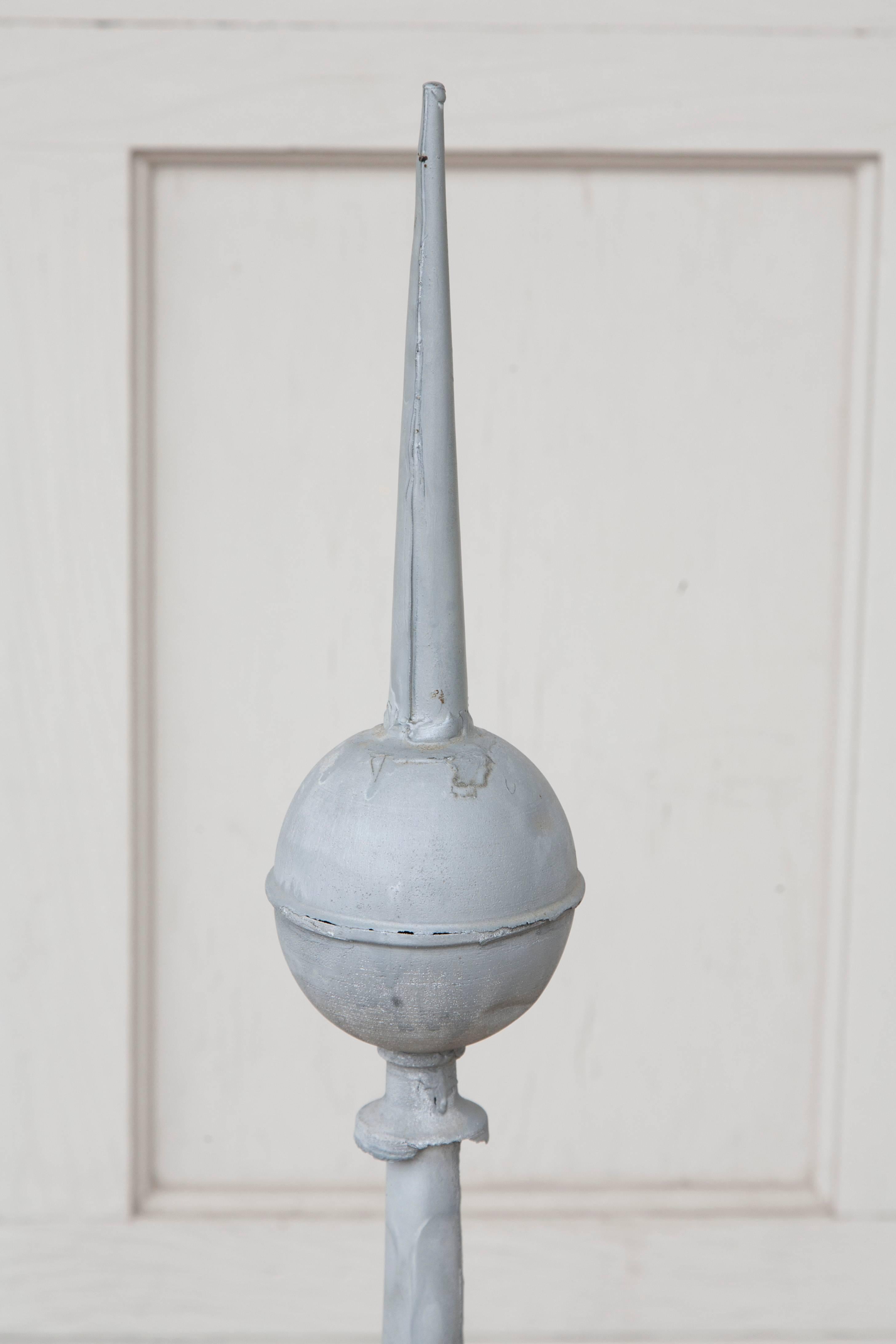 French Decorative Zinc Spire from the Top of a Chateau in Laval Normandy