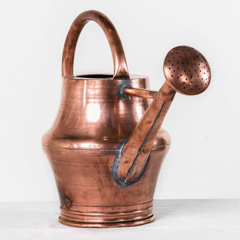 LargeScale 19th Century French Copper Watering Can at 1stDibs french