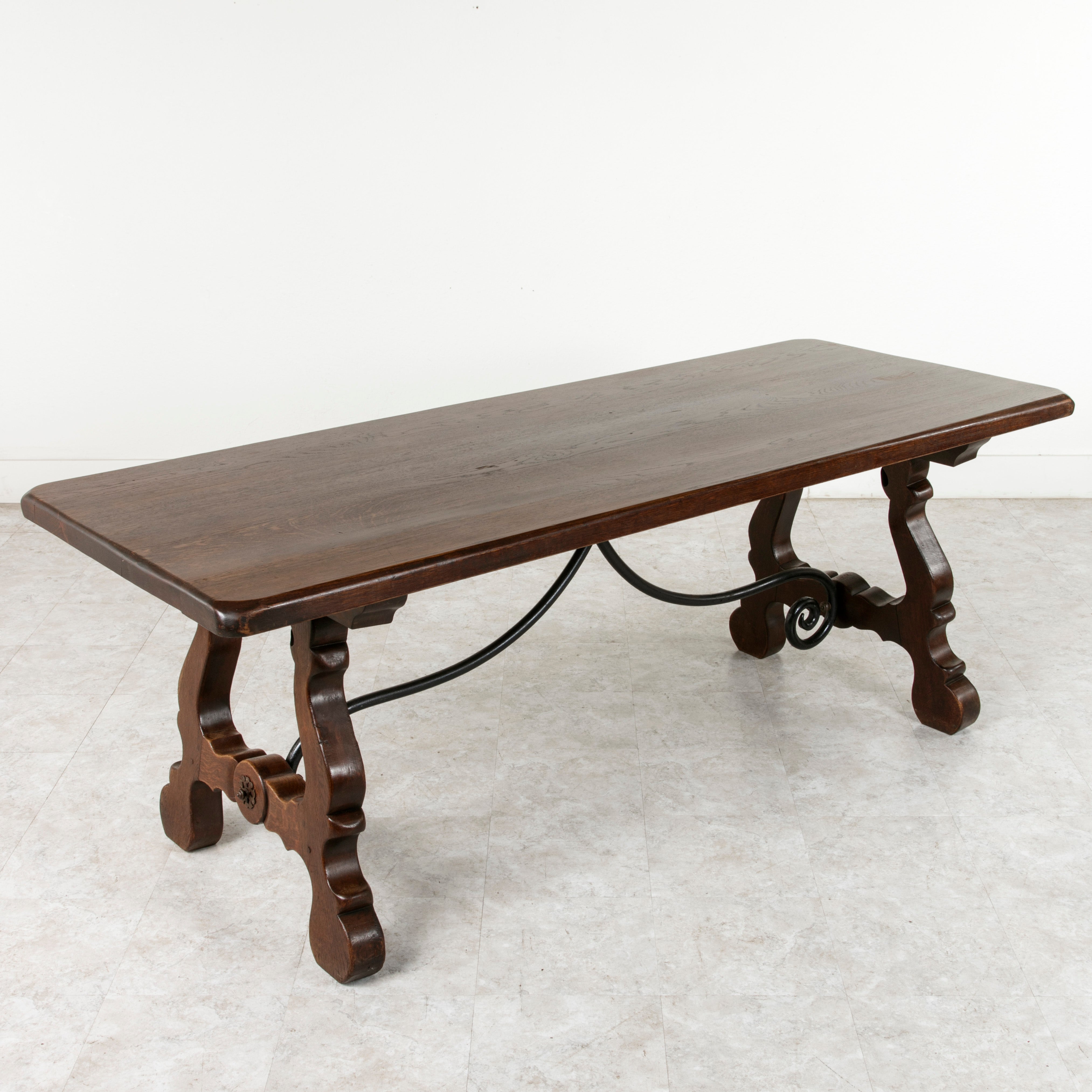 Spanish Renaissance Style Dining Table Sofa Console Spanish Renaissance Style Dining Table Sofa Console Oak And Iron For At 1stdibs