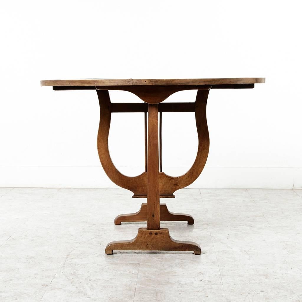 19th Century French Hand Pegged Walnut Vineyard Table or Wine Tasting Table 4