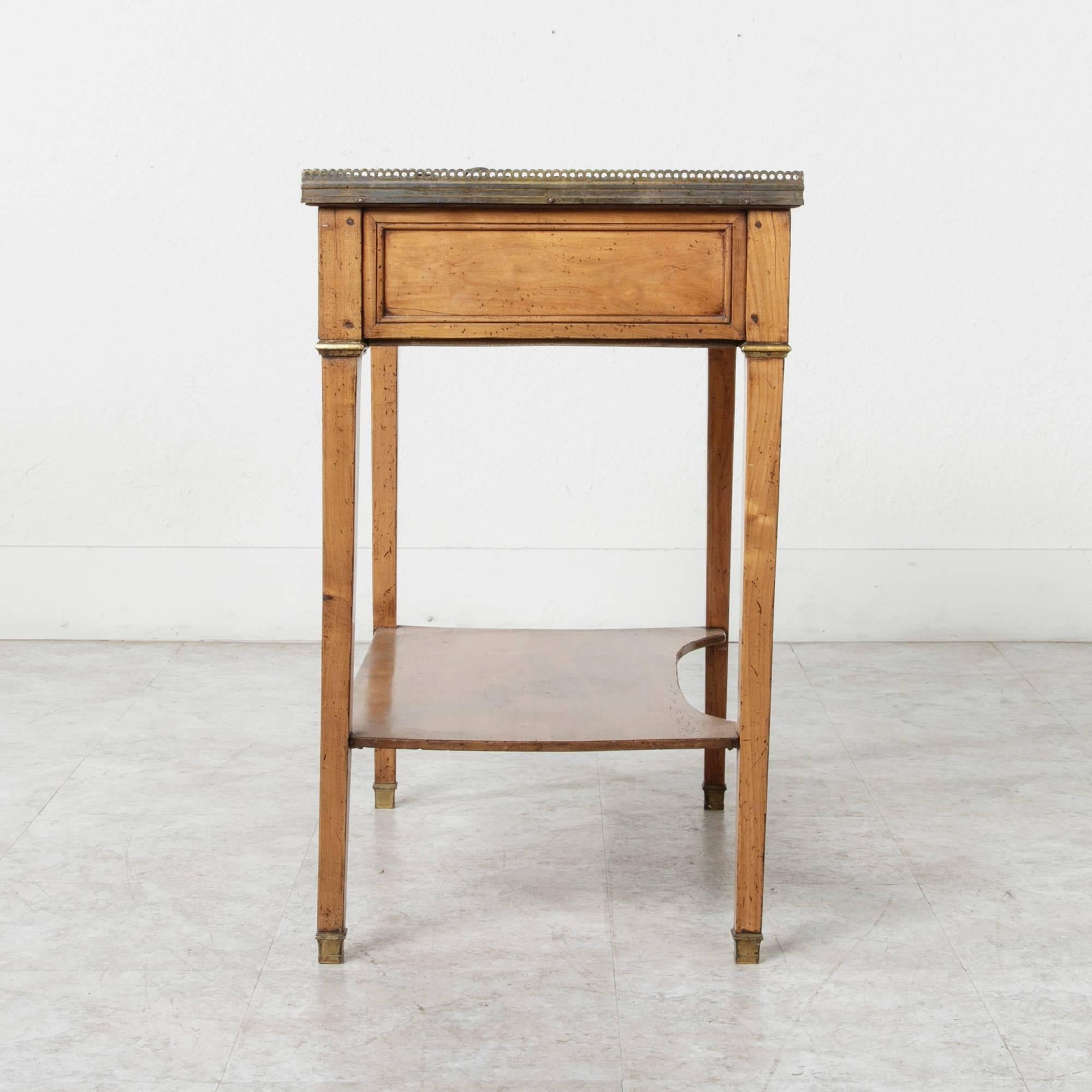 French Rafraichissoir Louis XVI Walnut Champagne Serving Side Table, circa 1880 3
