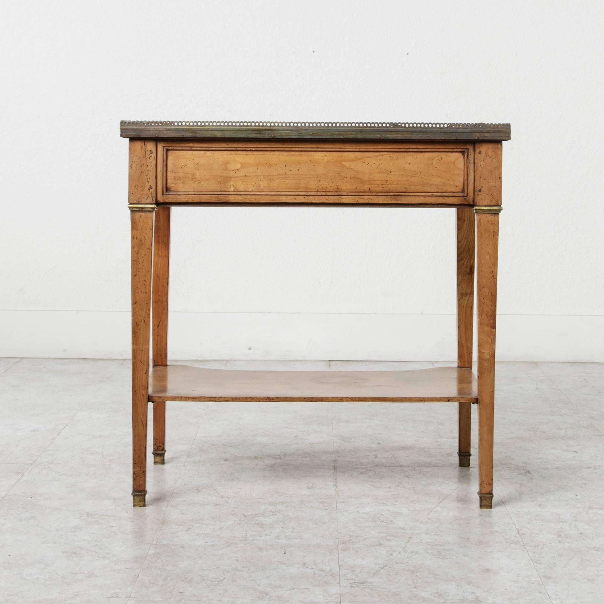 French Rafraichissoir Louis XVI Walnut Champagne Serving Side Table, circa 1880 4