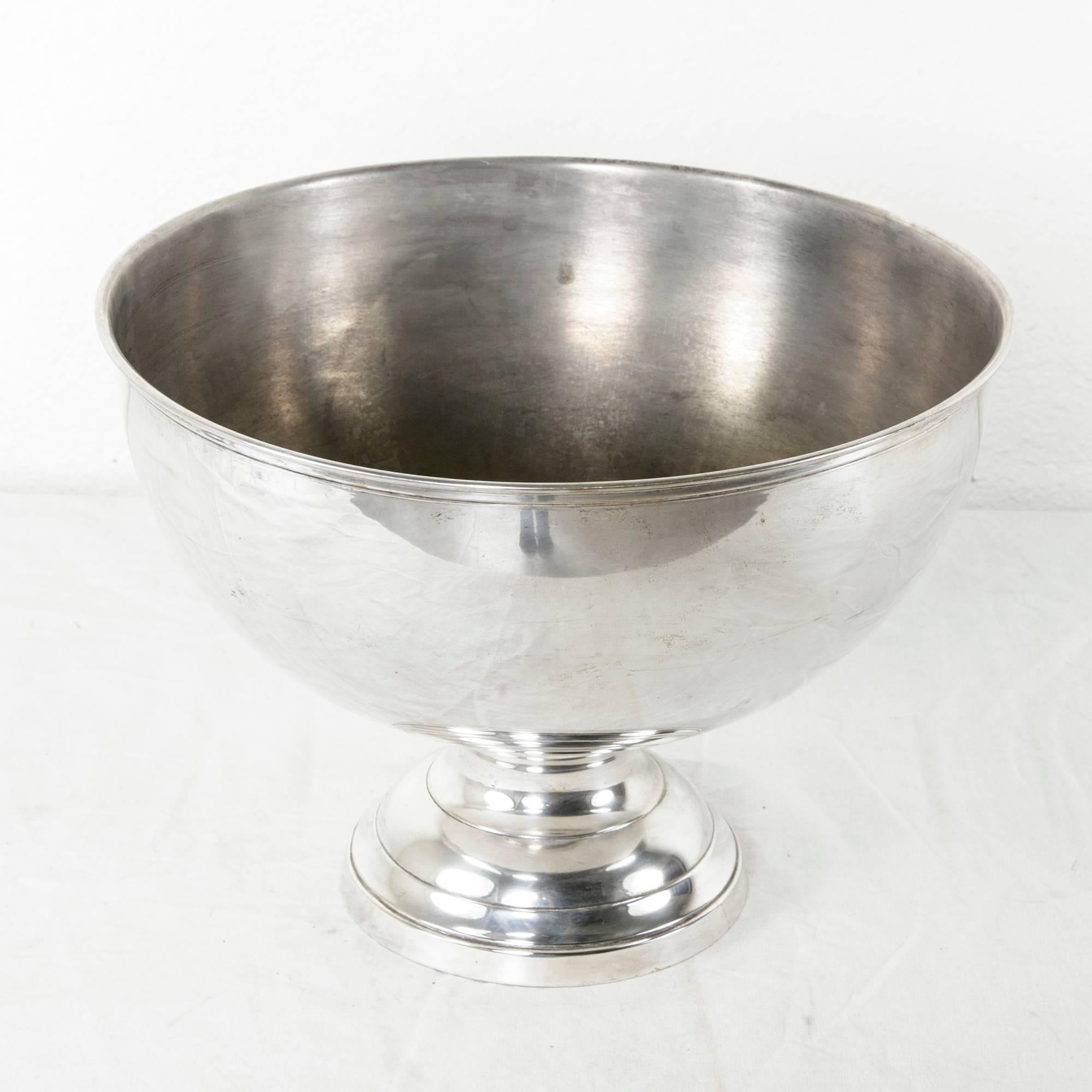 large silver champagne bucket