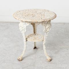 19th Century French Art Nouveau Iron Bistro Table, Pub Table or Garden Table