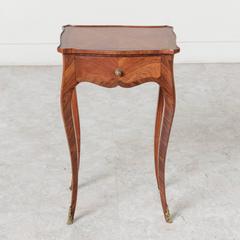 18th Century Louis XV Period Rosewood Side Table, Nightstand with Drawer
