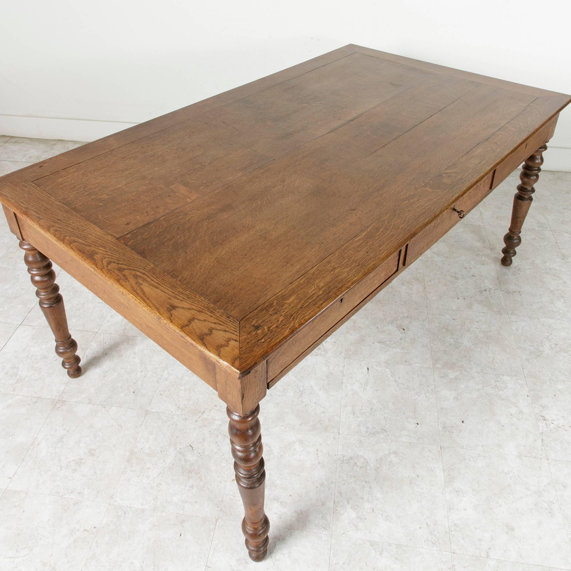 farm table with drawers
