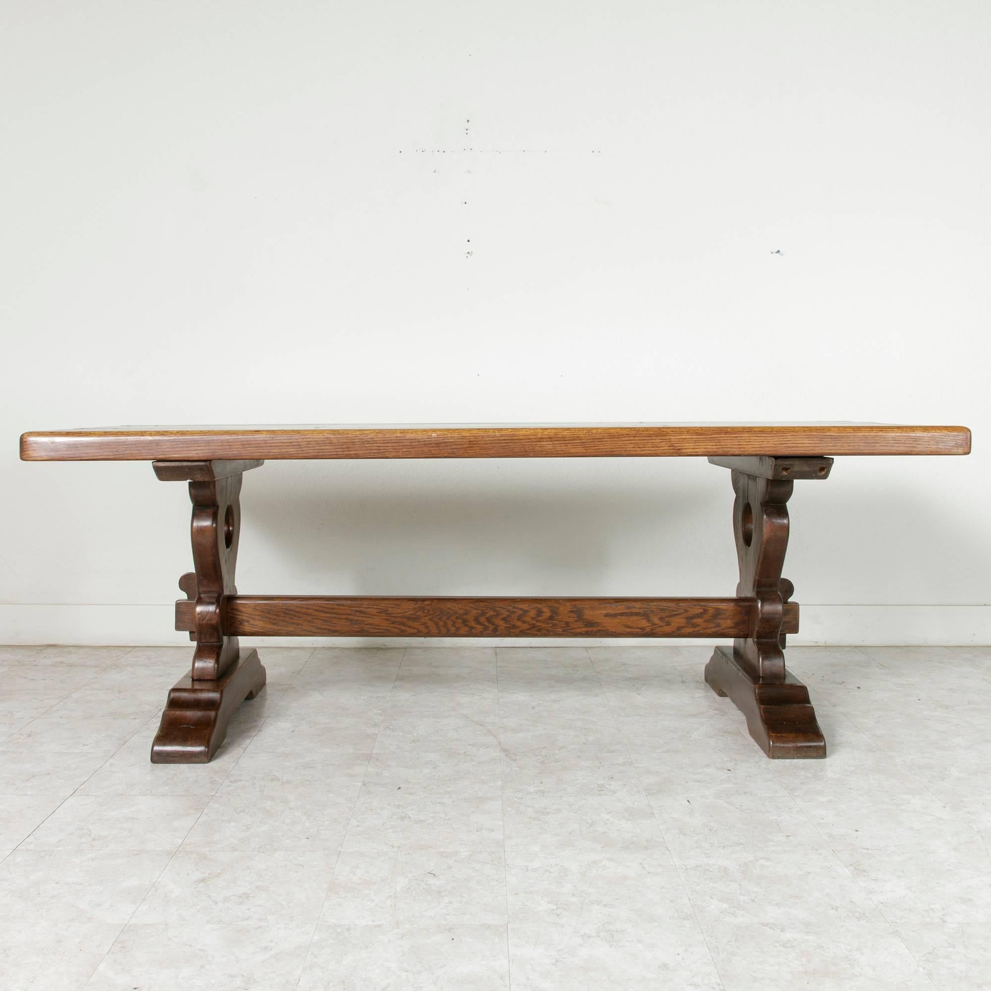 French Oak Farm Table Dining Table Trestle Table 4