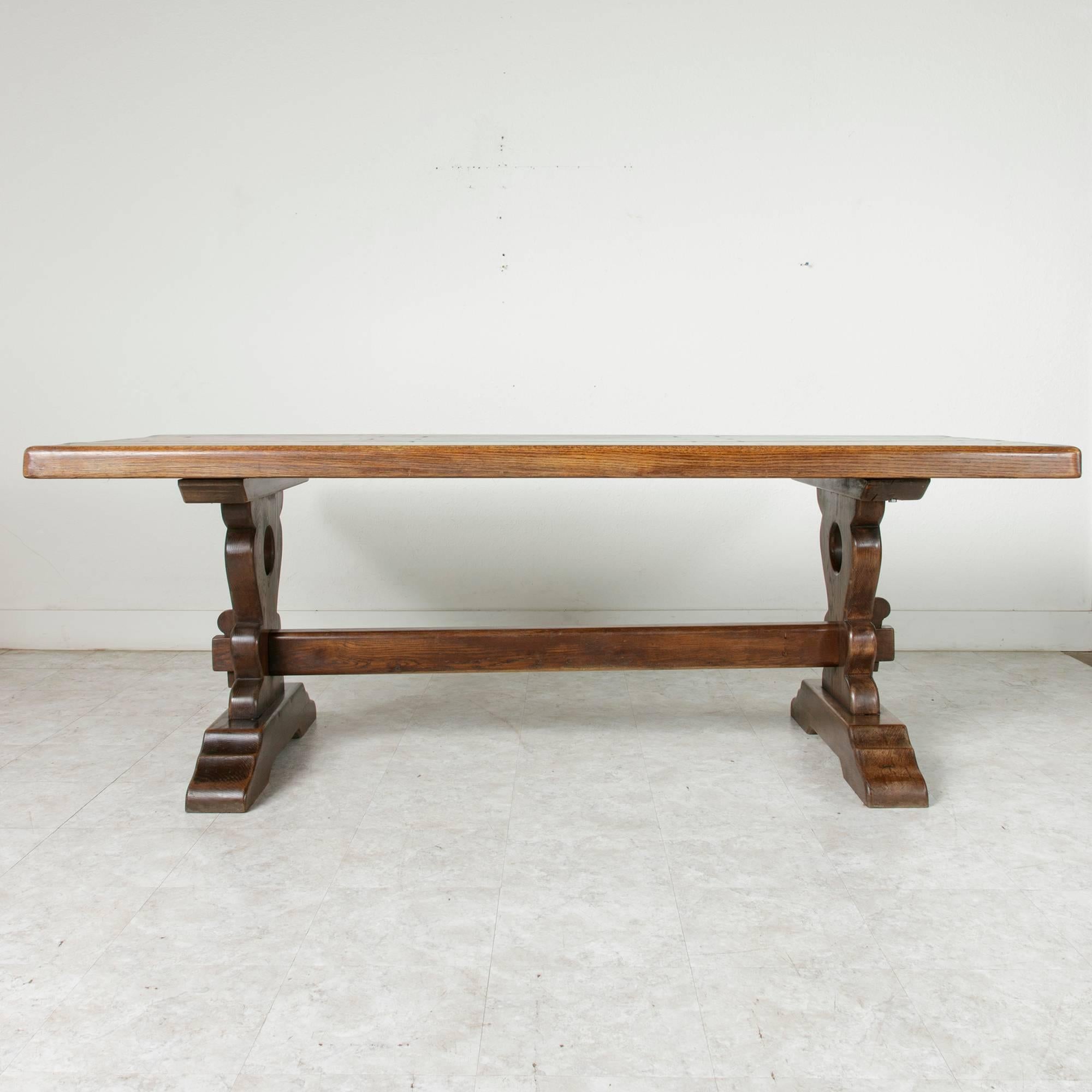 French Oak Farm Table Dining Table Trestle Table 5