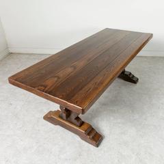 French Oak Farm Table Dining Table Trestle Table