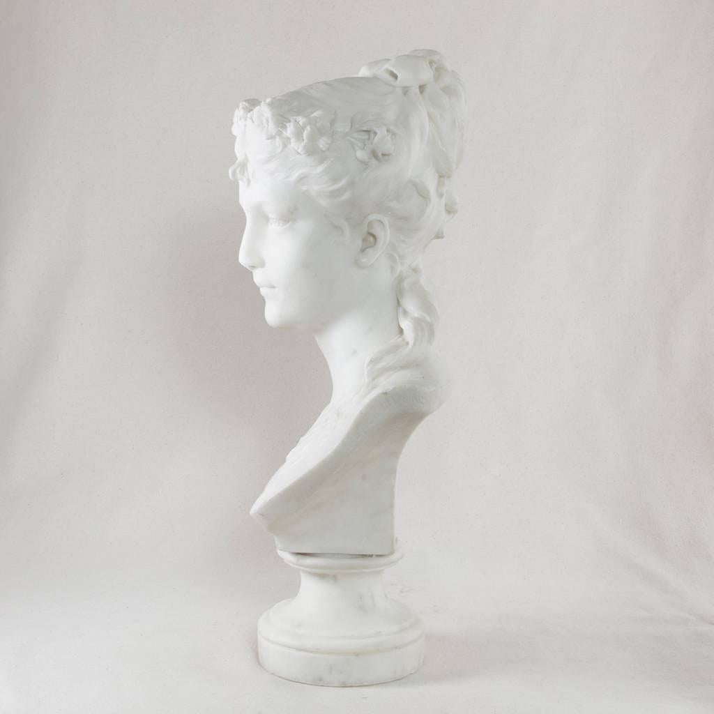 marble bust woman