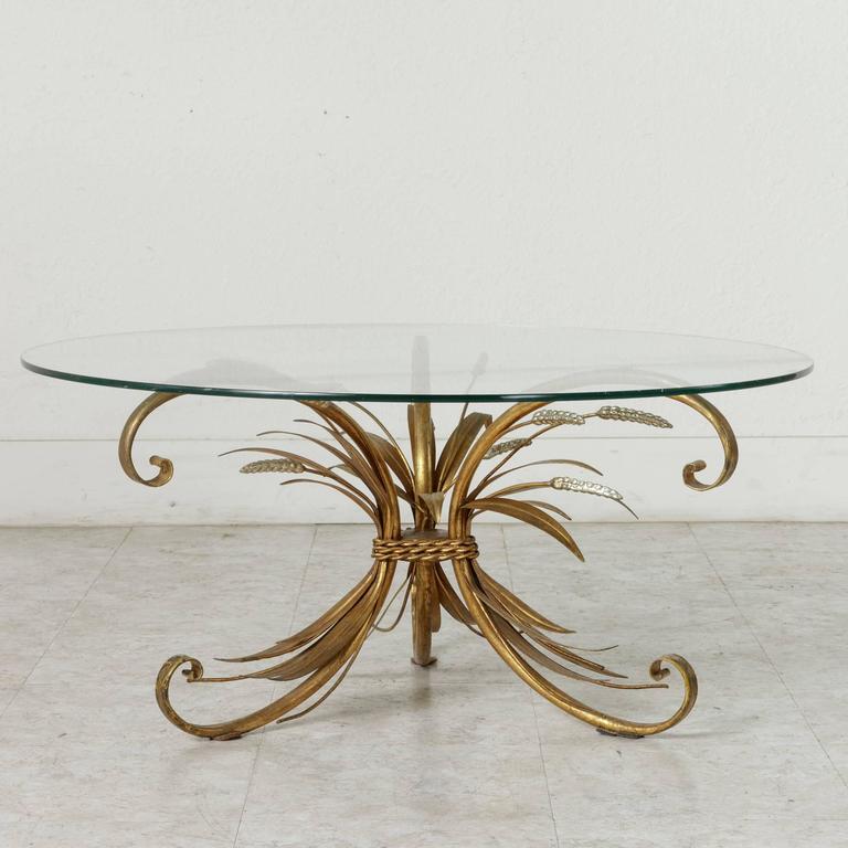 Mid-Century Gilt and Silvered Metal Coco Chanel Coffee Table in Maison  Baguès at 1stDibs