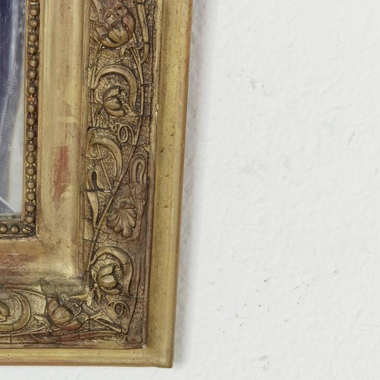 Medium Size Art Nouveau Period Louis XV Style Giltwood Mirror with Beveled Glass at 1stDibs