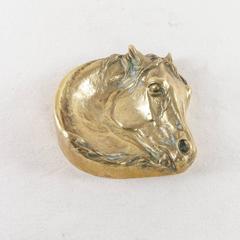 19th Century Bronze Vide Poche or Dish of a Horse's Head Signed by E. Lancere
