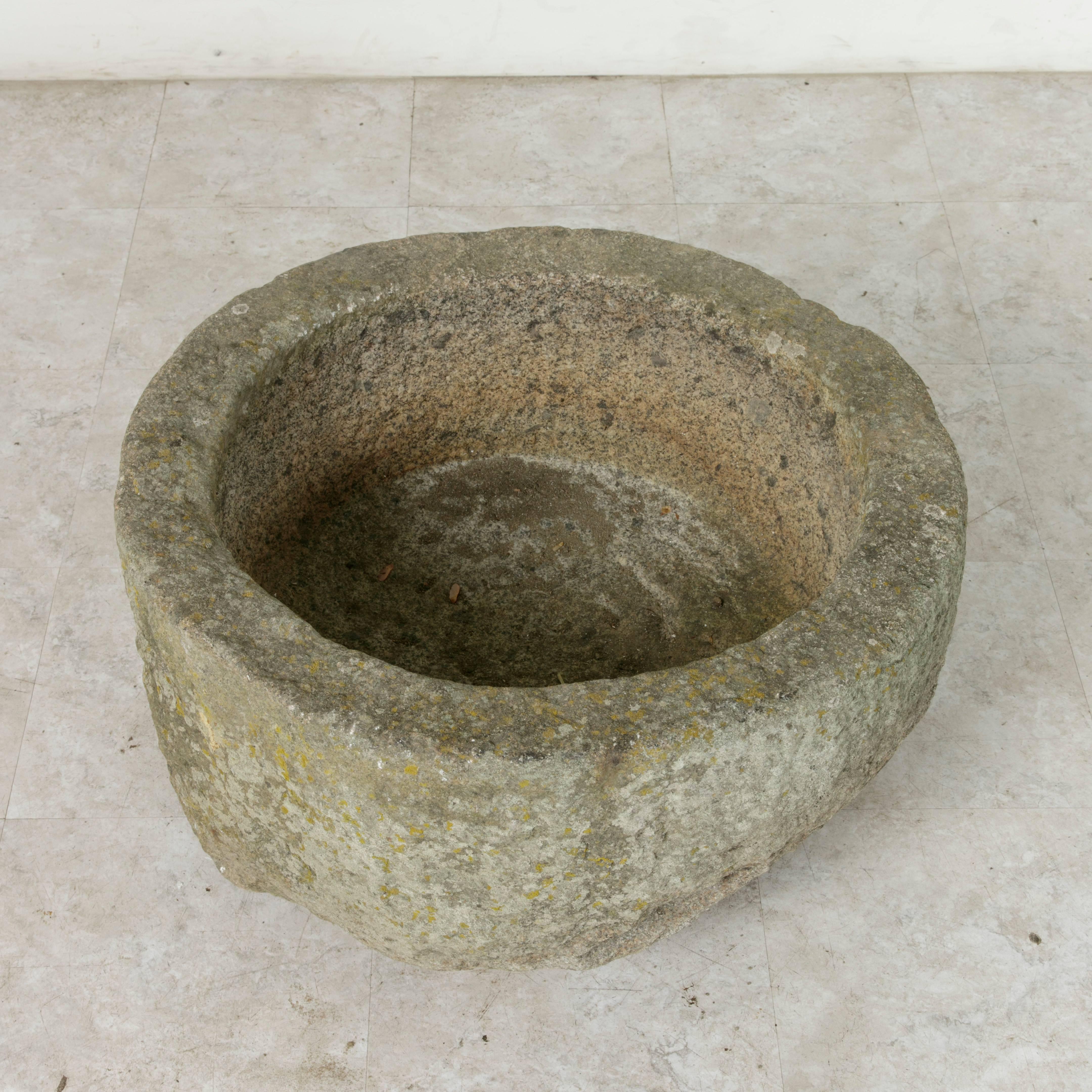 19th Century French Hand-Cut Stone Trough, Basin, Sink, Planter, Lavabo 3