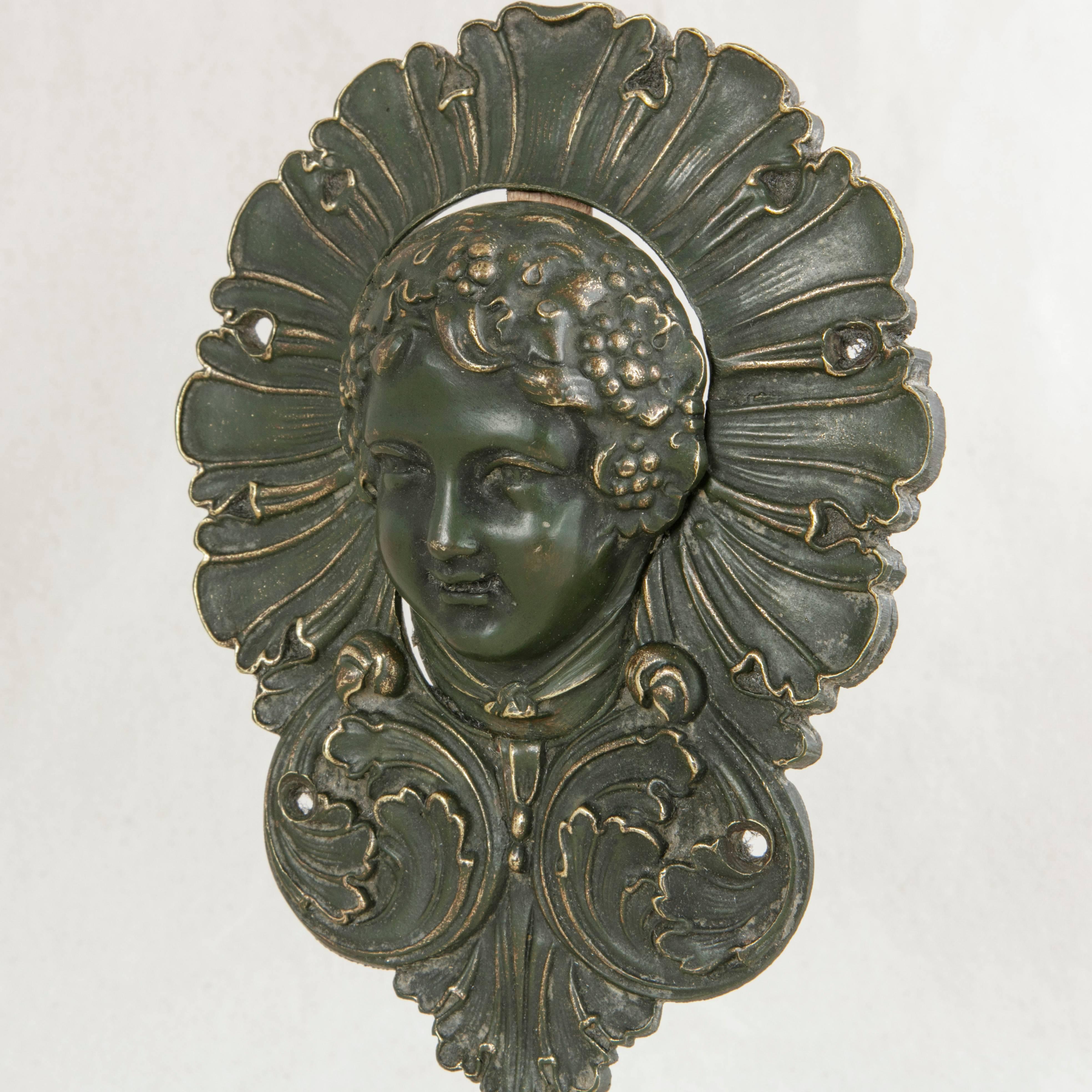 19th Century Napoleon III Period French Bronze Billiard Pocket Bacchus Sculpture In Excellent Condition In Fayetteville, AR