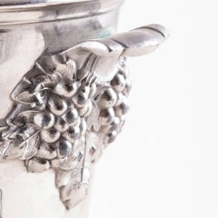 Early 20th Century Silver Plate Champagne Bucket Marked by Producer Henri Abele