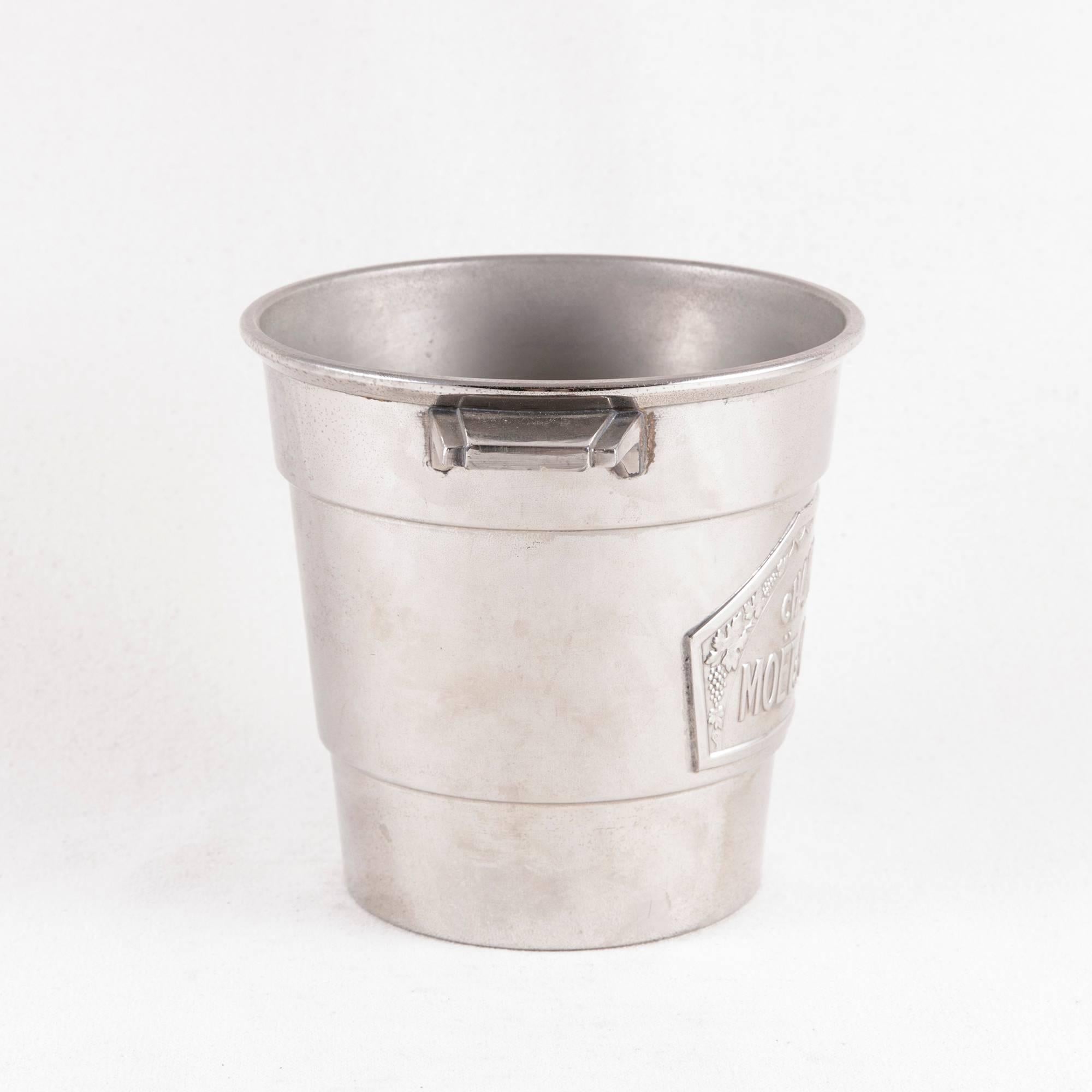 French Art Deco Period Small-Scale Silver Plate Moet et Chandon Champagne Bucket 1
