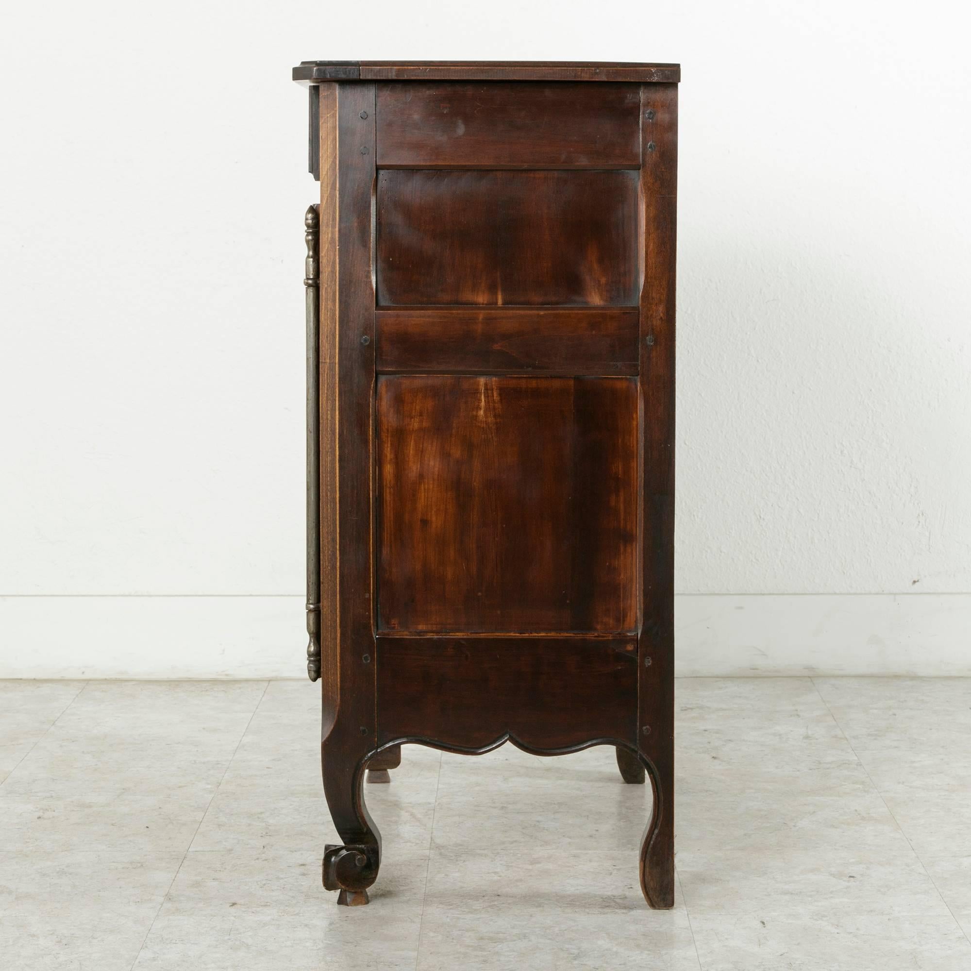 Louis XV Late 19th Century French Cherrywood Jam Cabinet with Iron Hardware