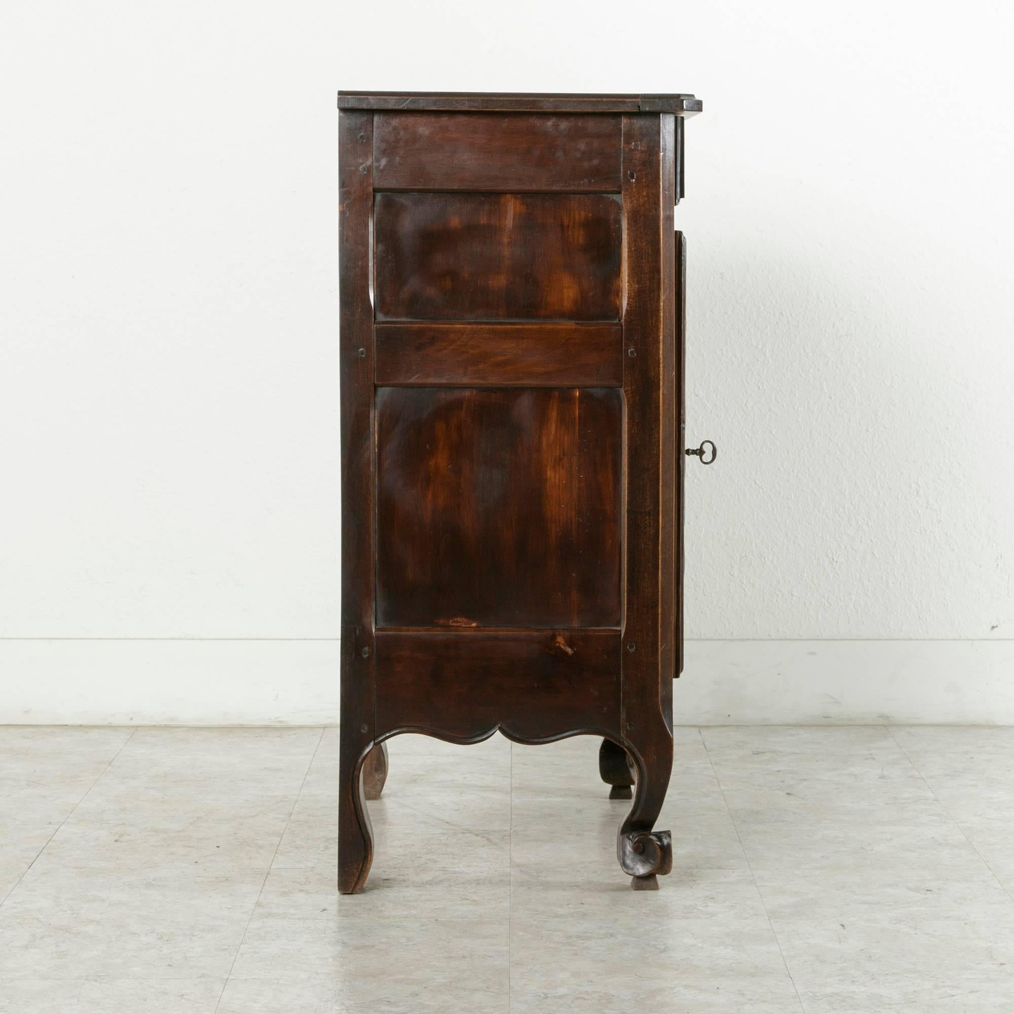 Late 19th Century French Cherrywood Jam Cabinet with Iron Hardware 1