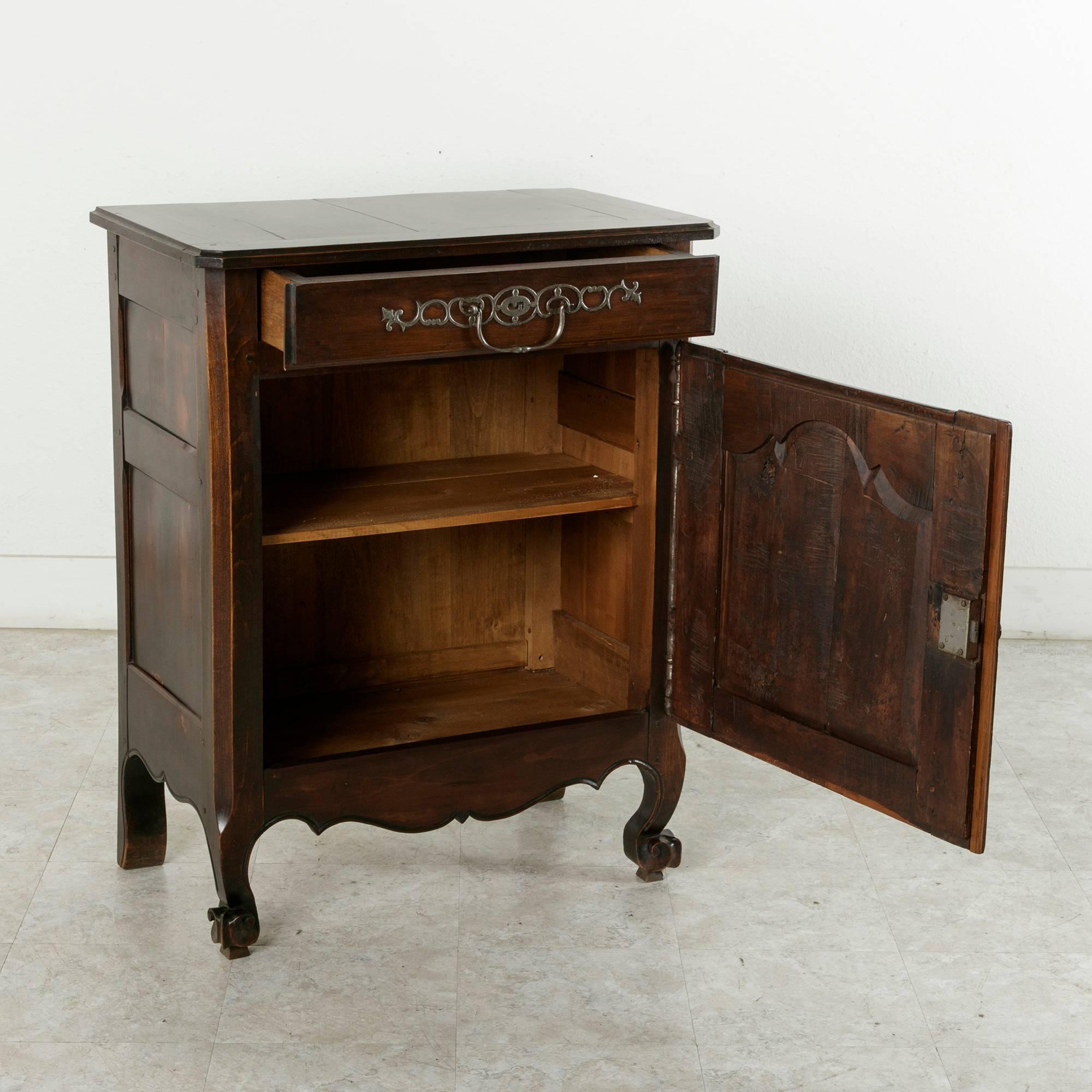 Late 19th Century French Cherrywood Jam Cabinet with Iron Hardware 3