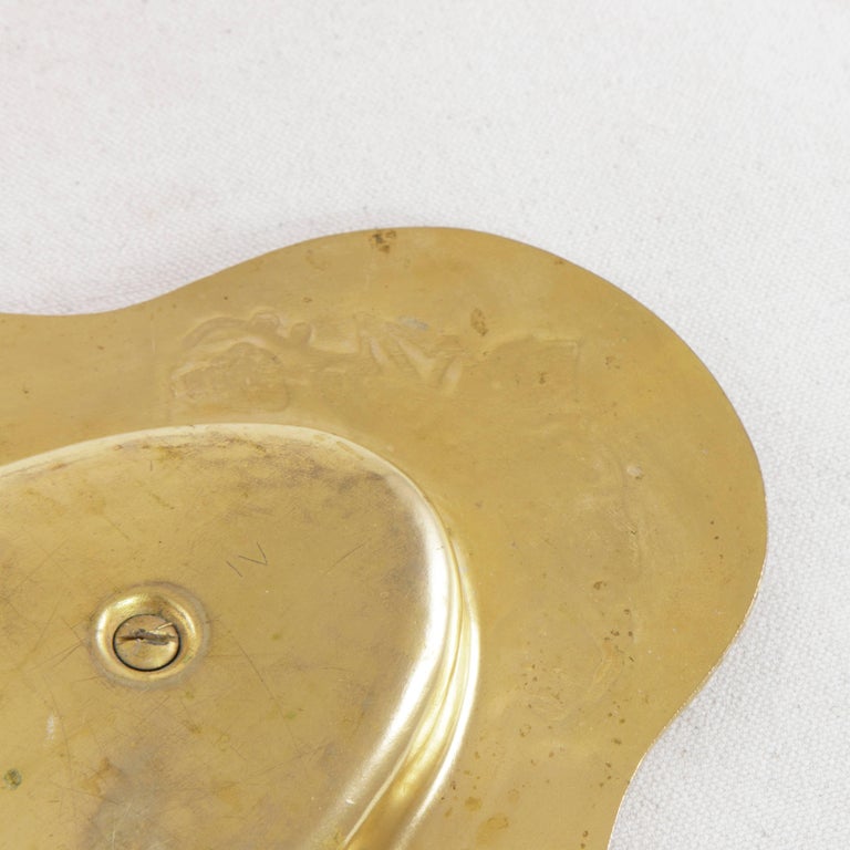 Early 20th Century Set of French Gilded Metal and Glass Holy Communion