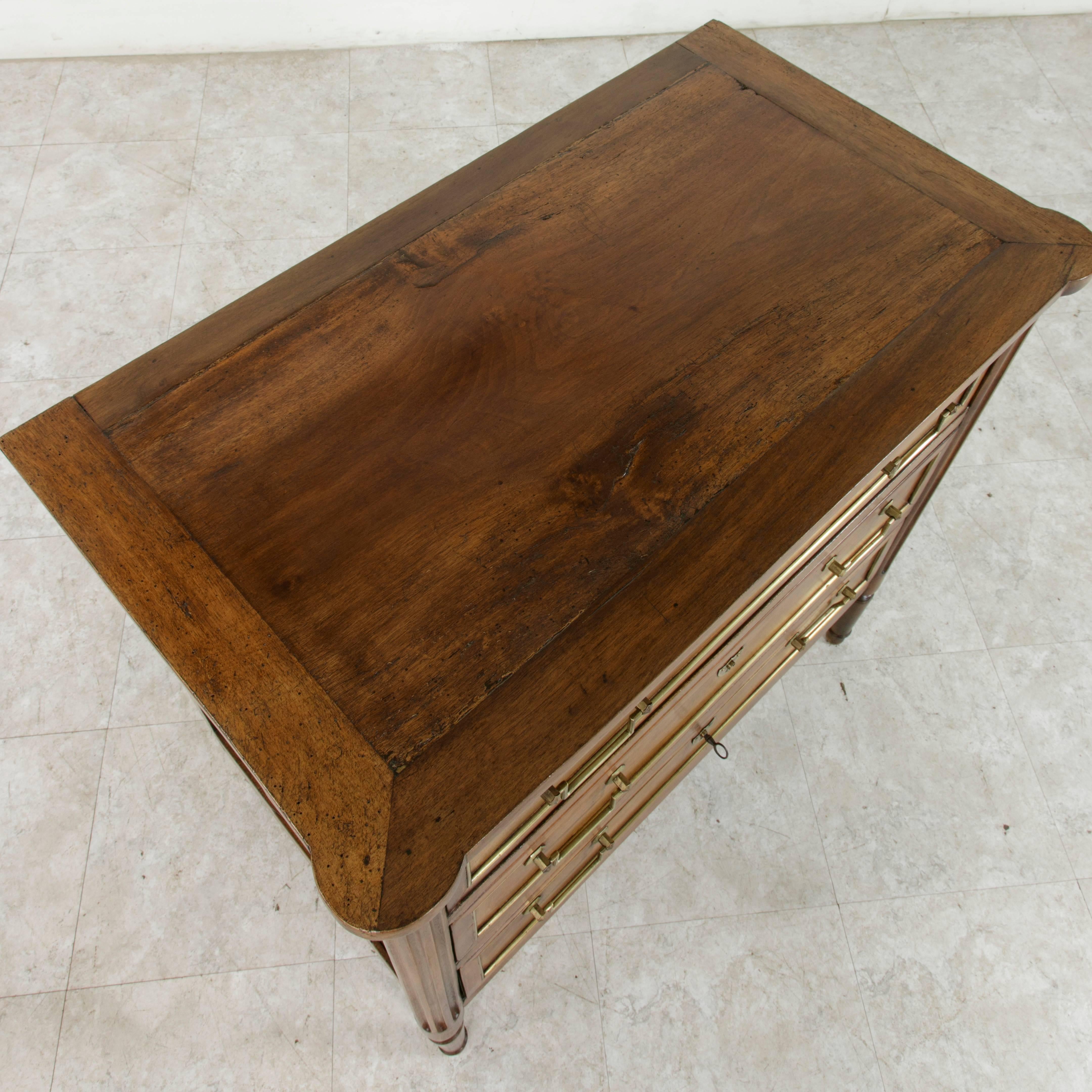 Late 18th Century French Louis XVI Period Walnut Commode, Chest, or Nightstand 3