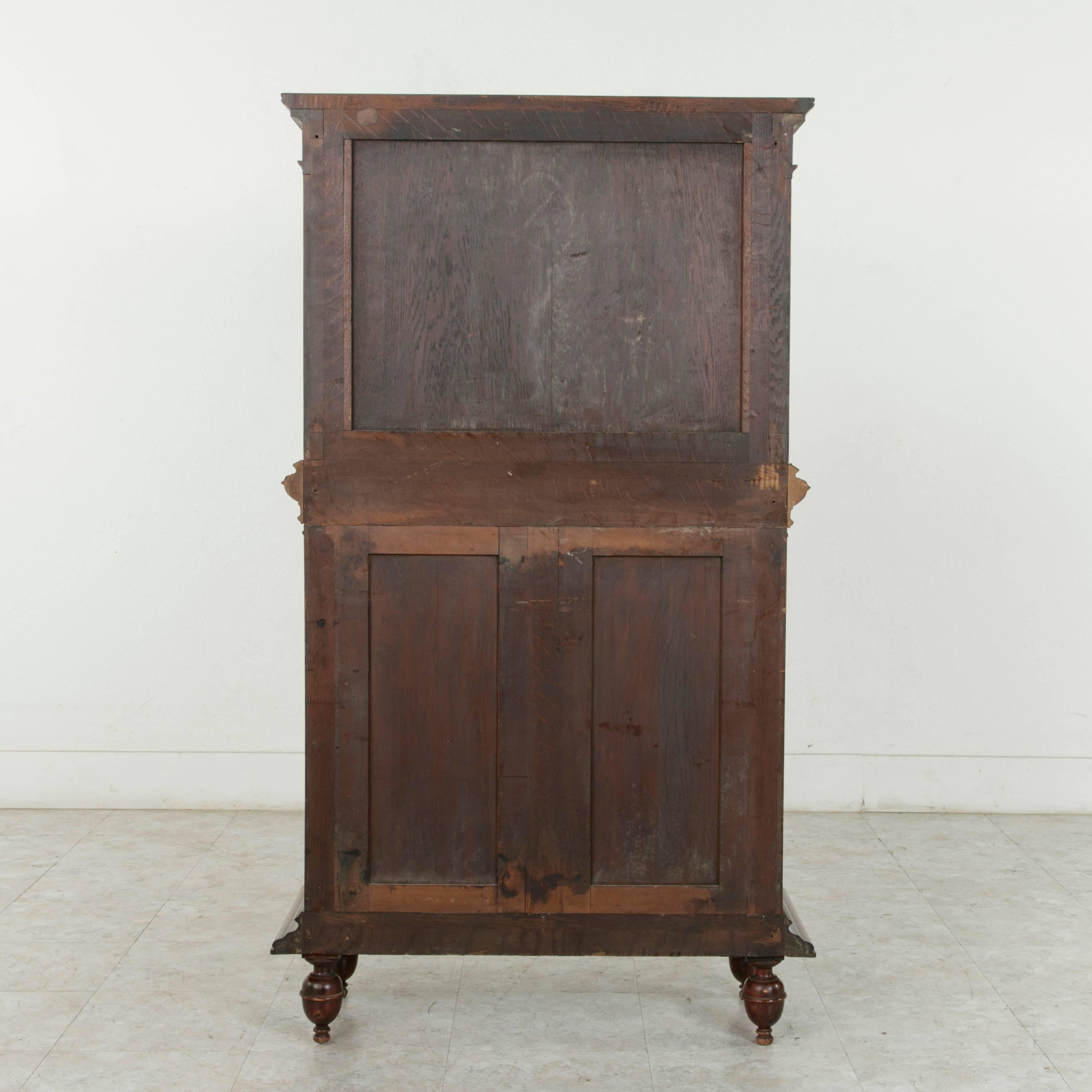 Late 19th Century French Hand-Carved Walnut Renaissance Style Cabinet or Dry Bar 6