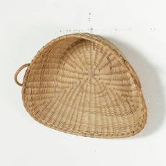 Large 19th Century French Winnowing Basket or Three Dimensional Wall Art