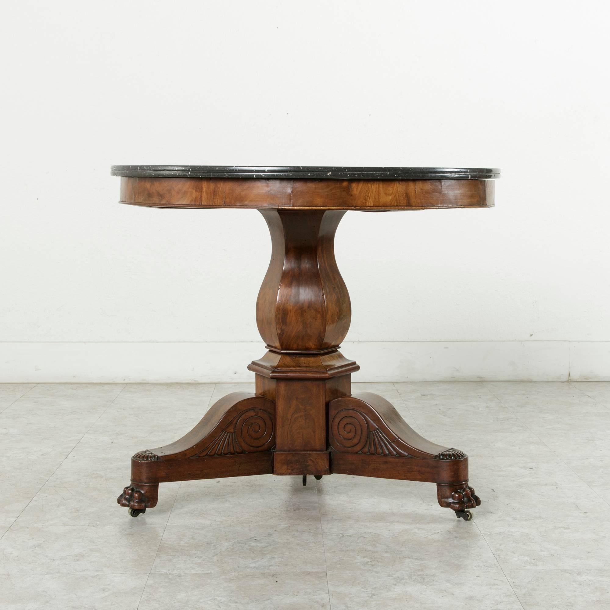 19th Century French Restauration Period Mahogany Gueridon or Pedestal Table 2