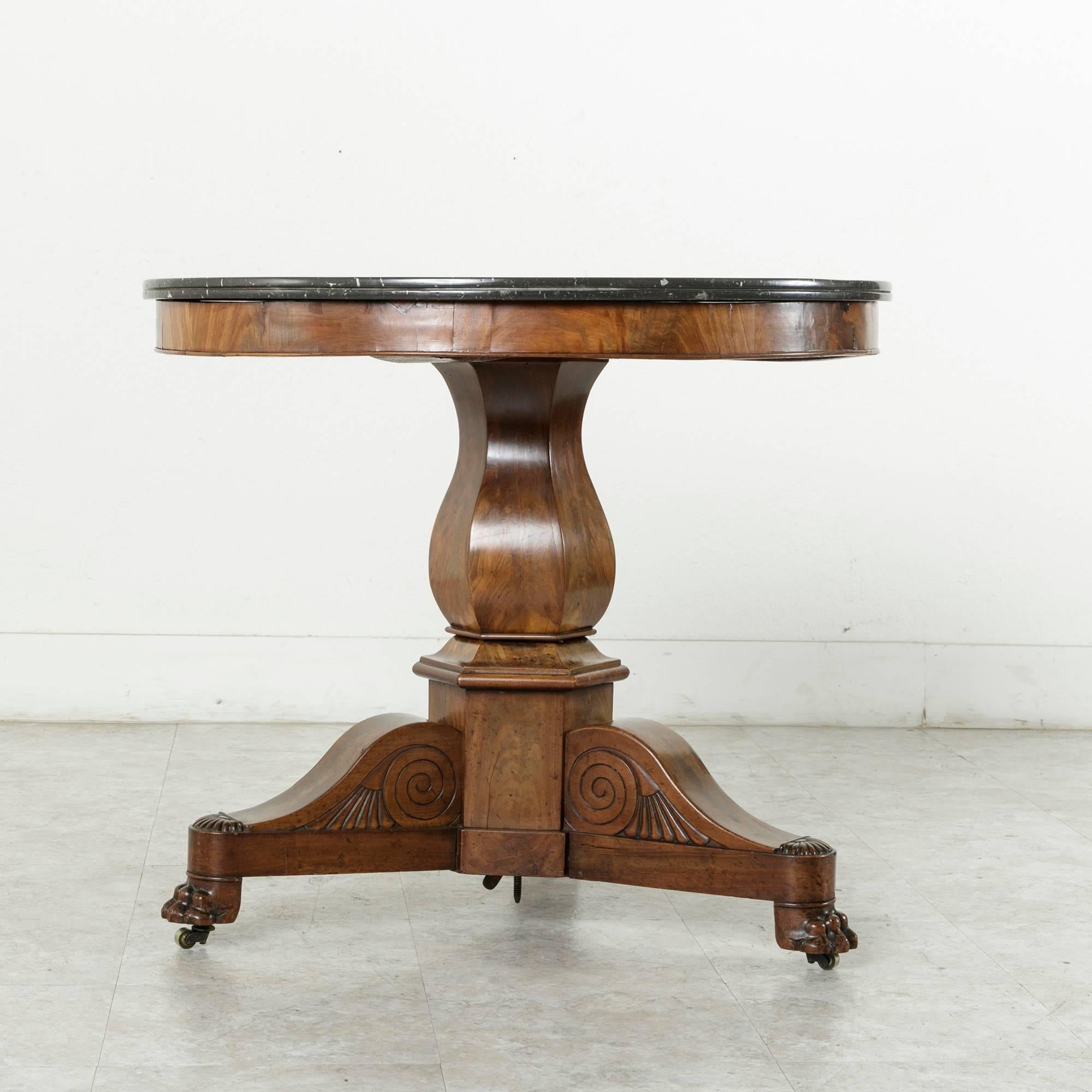 19th Century French Restauration Period Mahogany Gueridon or Pedestal Table 3