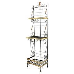 Small Scale Early 20th Century French Iron and Brass Baker's Rack or Shelves