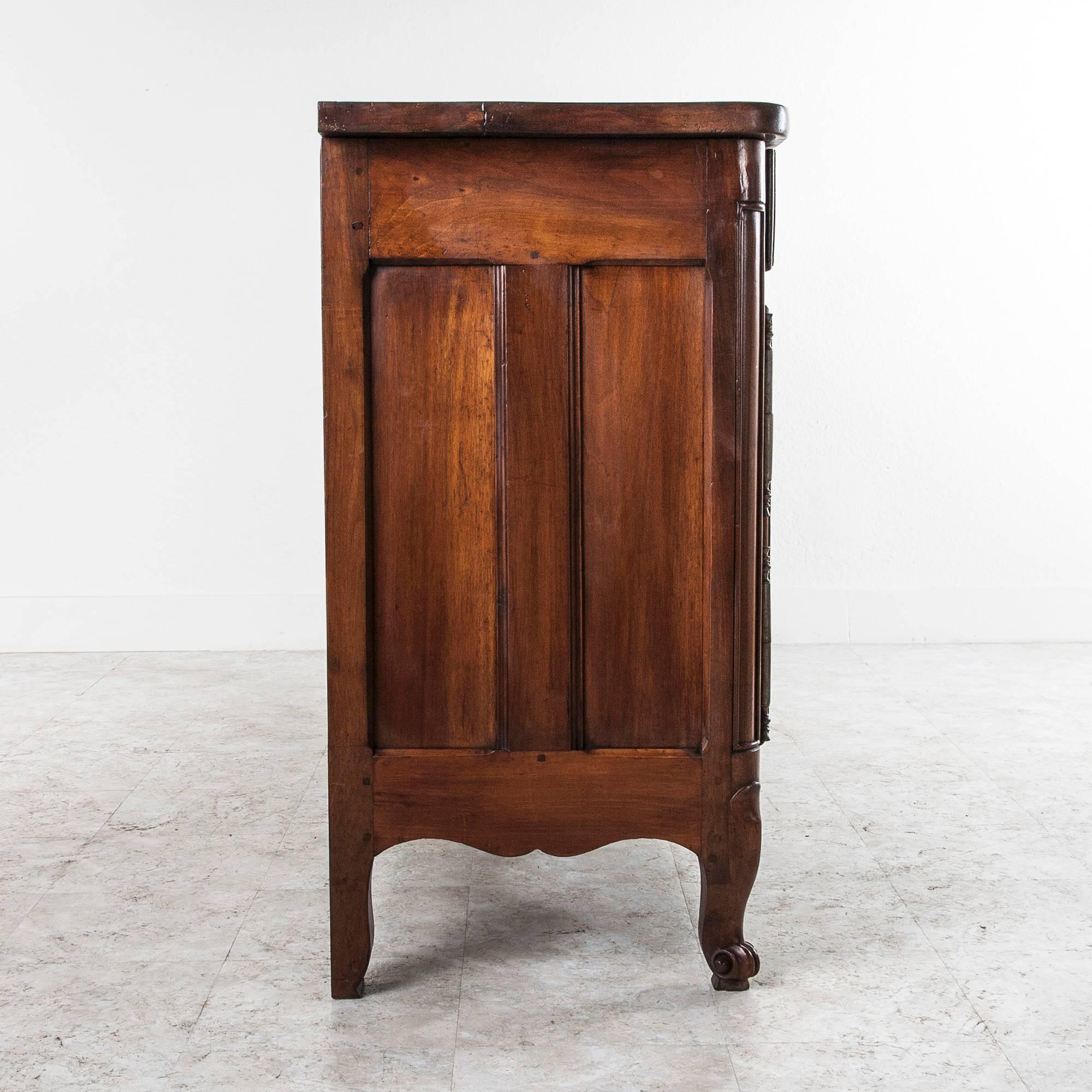 18th Century Buffet of Exceptional Thick Hand-Carved Solid Walnut 2