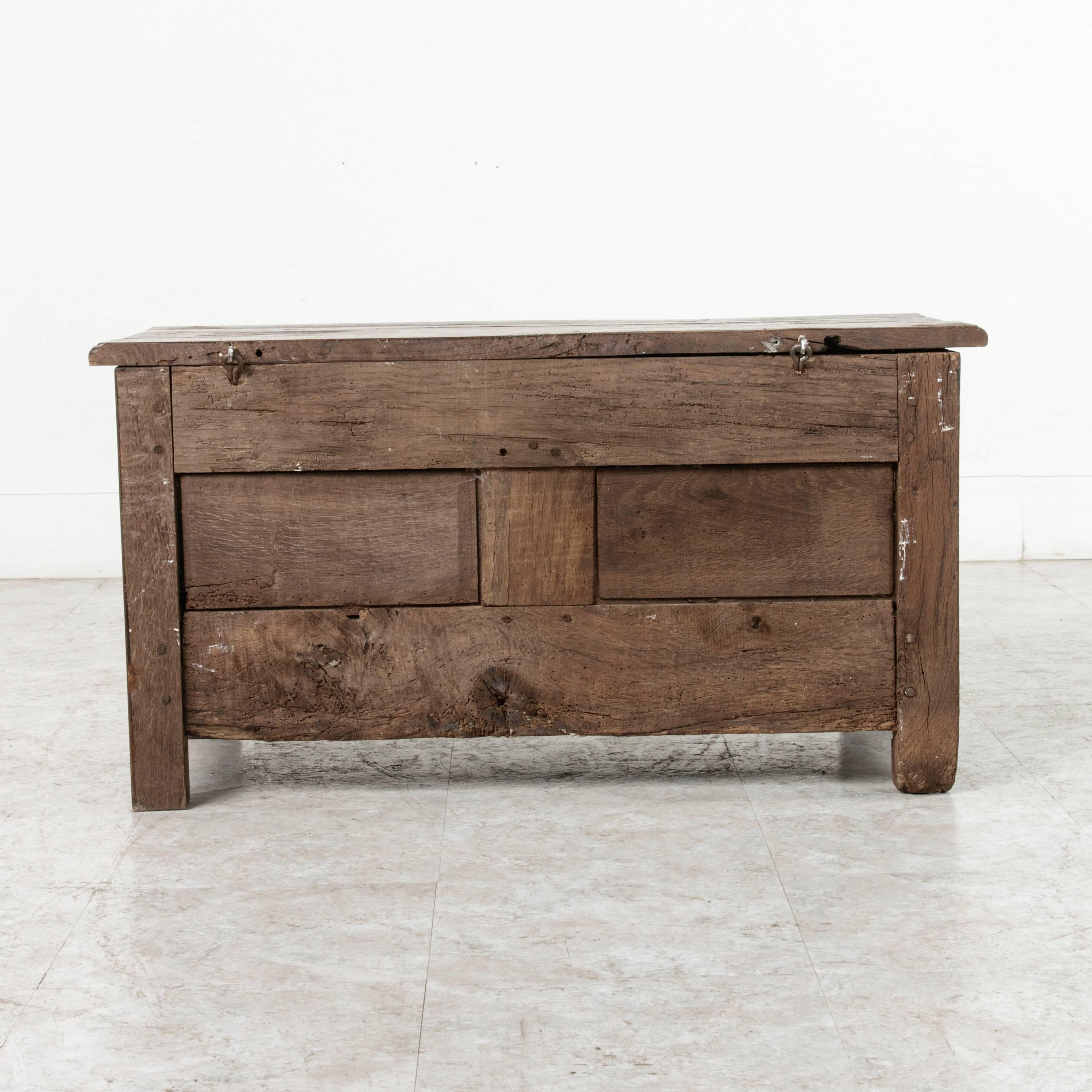 French 19th Century Oak Coffer or Bench from Normandy 3