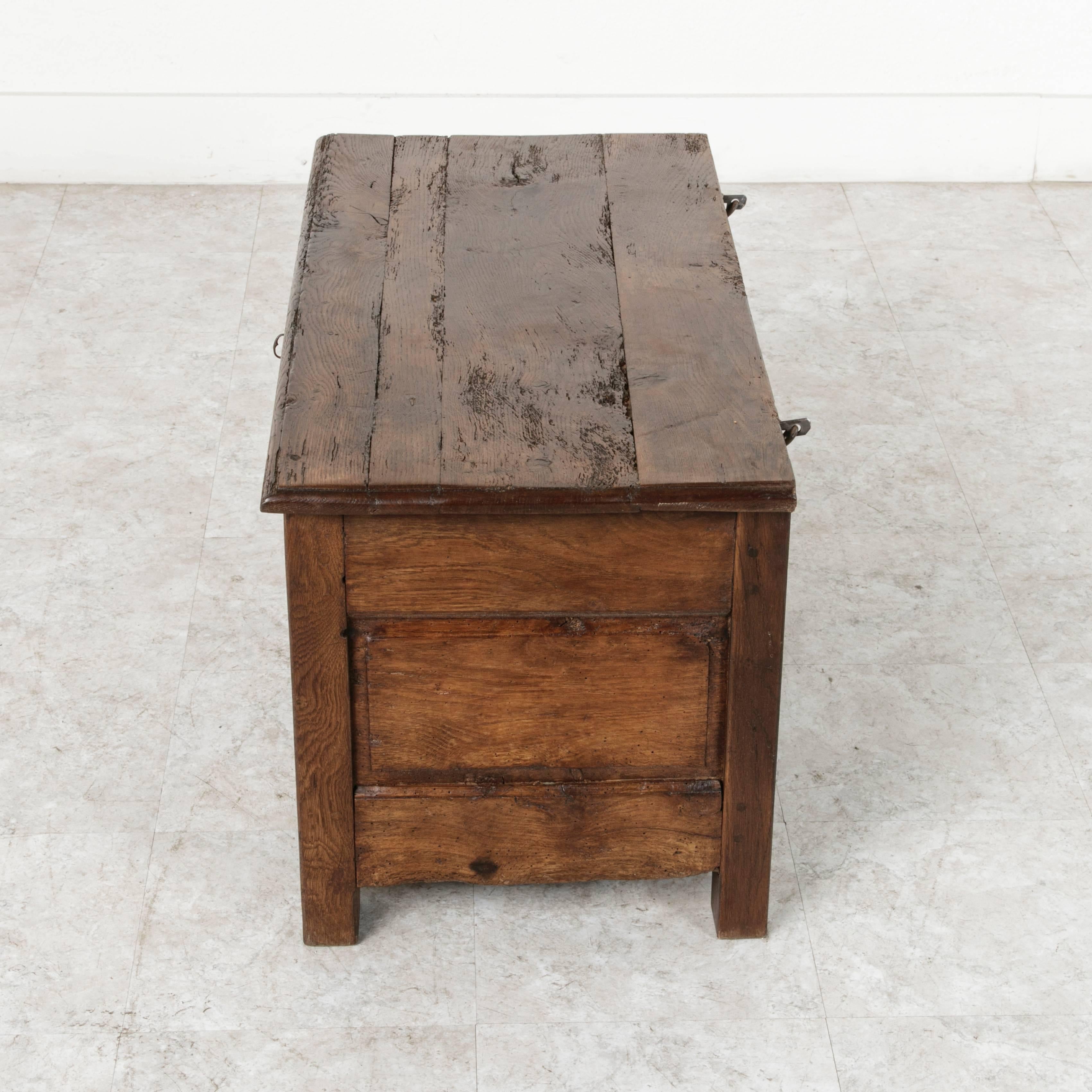 French 19th Century Oak Coffer or Bench from Normandy 1
