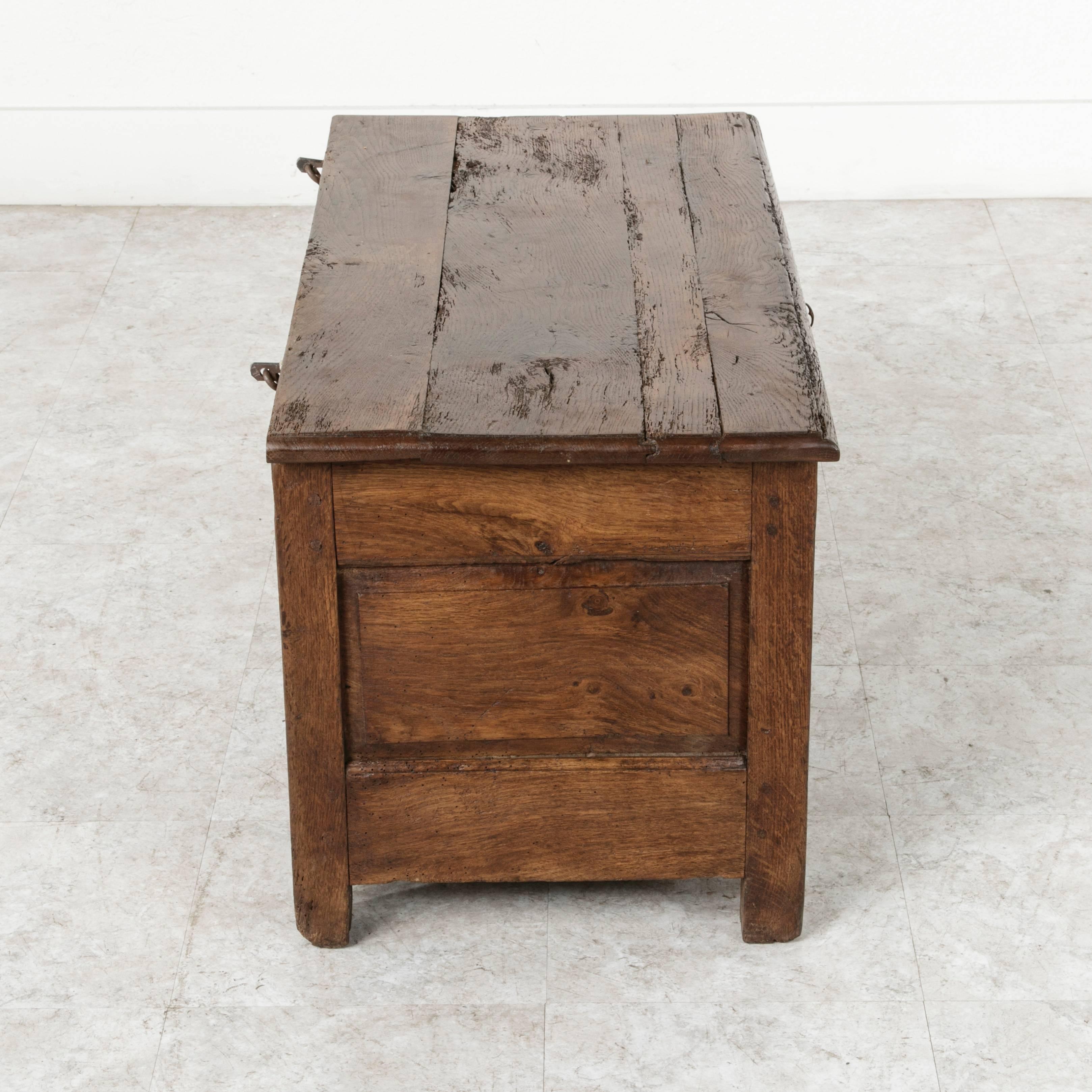 French 19th Century Oak Coffer or Bench from Normandy 2