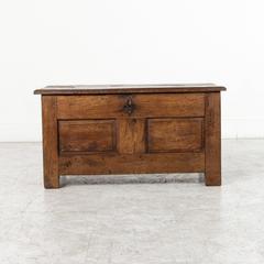 French 19th Century Oak Coffer or Bench from Normandy