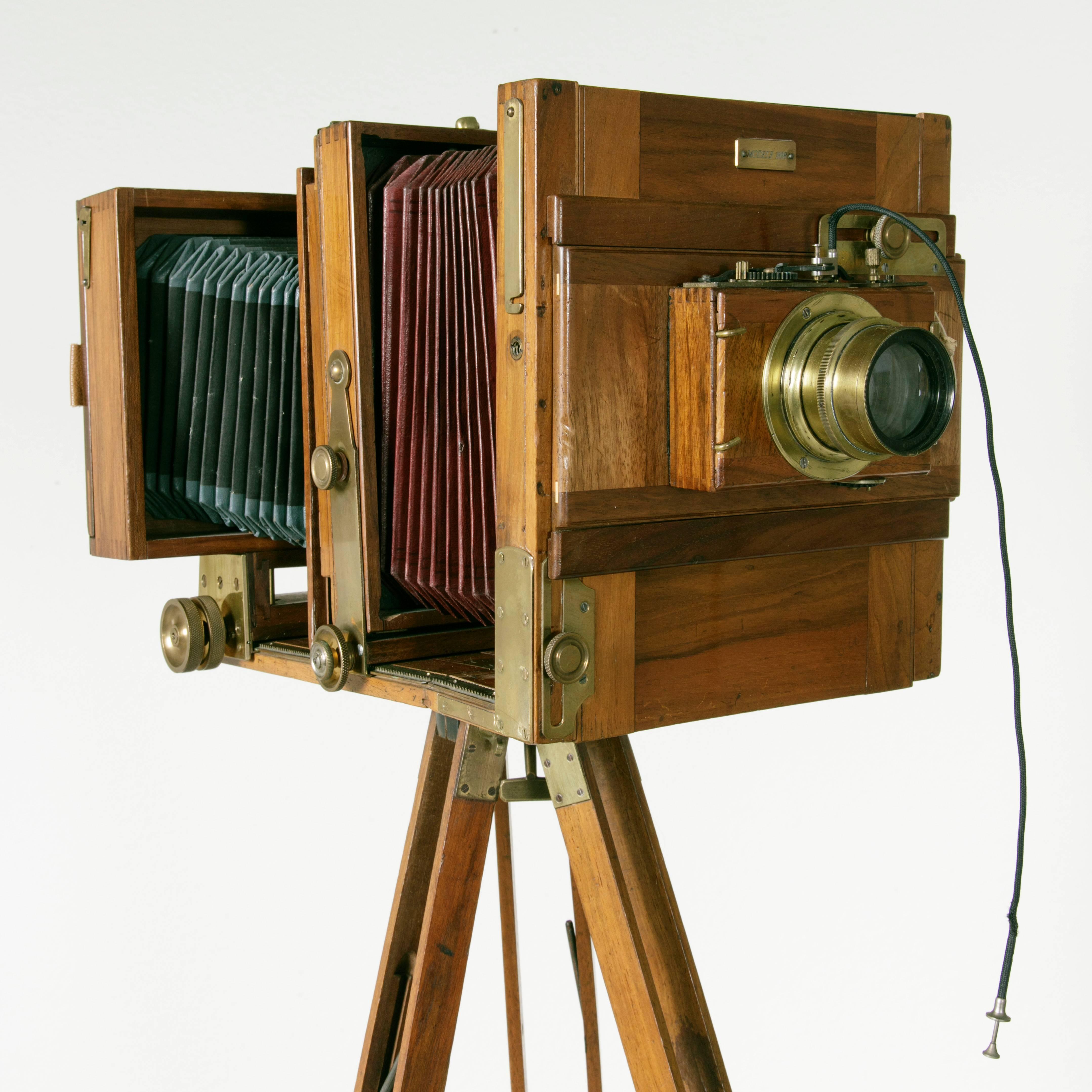 Signed 1898 Nadar Camera with Three Lenses from a Private French Collection 3