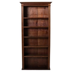 Early 20th Century French Mahogany Bookshelf with Adjustable Shelves