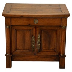 Early 19th Century French Empire Period Walnut Nightstand or Cabinet