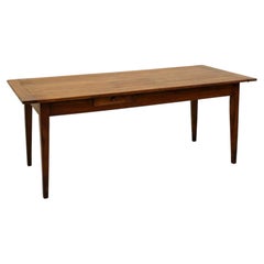 Early 20th Century French Cherry Wood Le Perche Farm Table, Dining Table