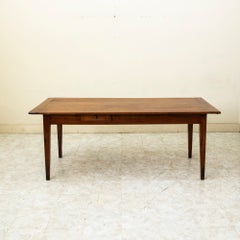 Early 20th Century French Cherry Wood Le Perche Farm Table, Dining Table