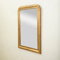 Specchio in legno dorato francese del periodo Louis Philippe della metà del XIX secolo