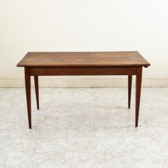 Small Scale Early 20th Century French Oak Dining Table, Farm Table