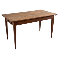 Small Scale Early 20th Century French Oak Dining Table, Farm Table