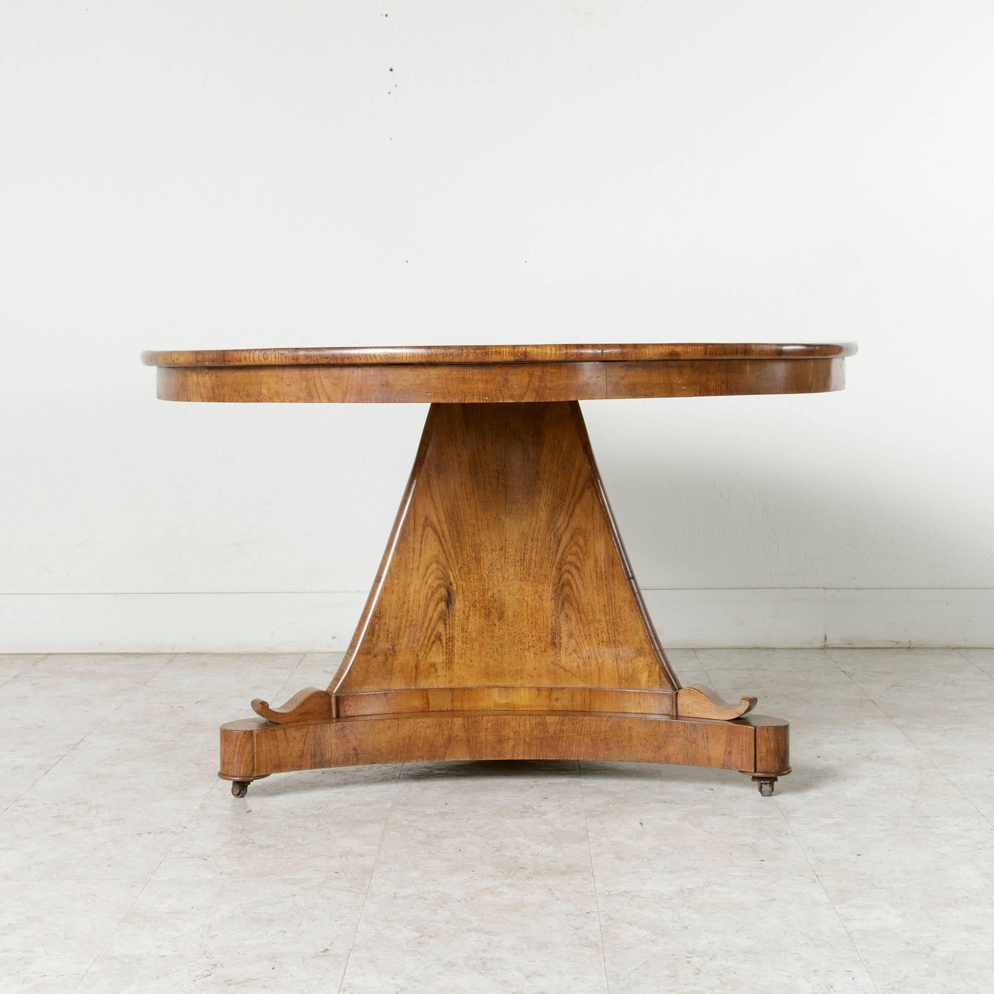 Grand 19th Century Charles X Period Elmwood Gueridon, Entry Table, Foyer Table 1