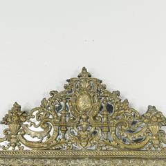 19th Century Napoleon III Period Bronze Repousse Cushion Mirror