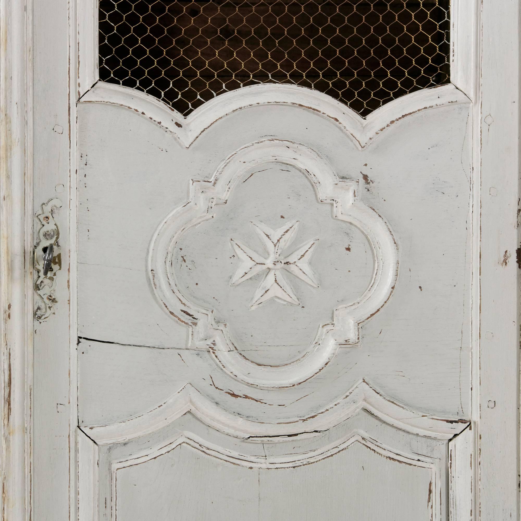 18th Century and Earlier Grand 18th Century, Louis XIV Period Hand-Carved, Painted Bibliotheque, Bookcase