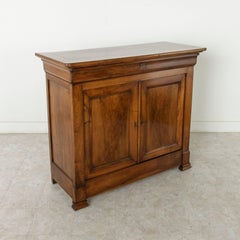Early 19th Century Louis Philippe Period Tall French Walnut Buffet d'Appui