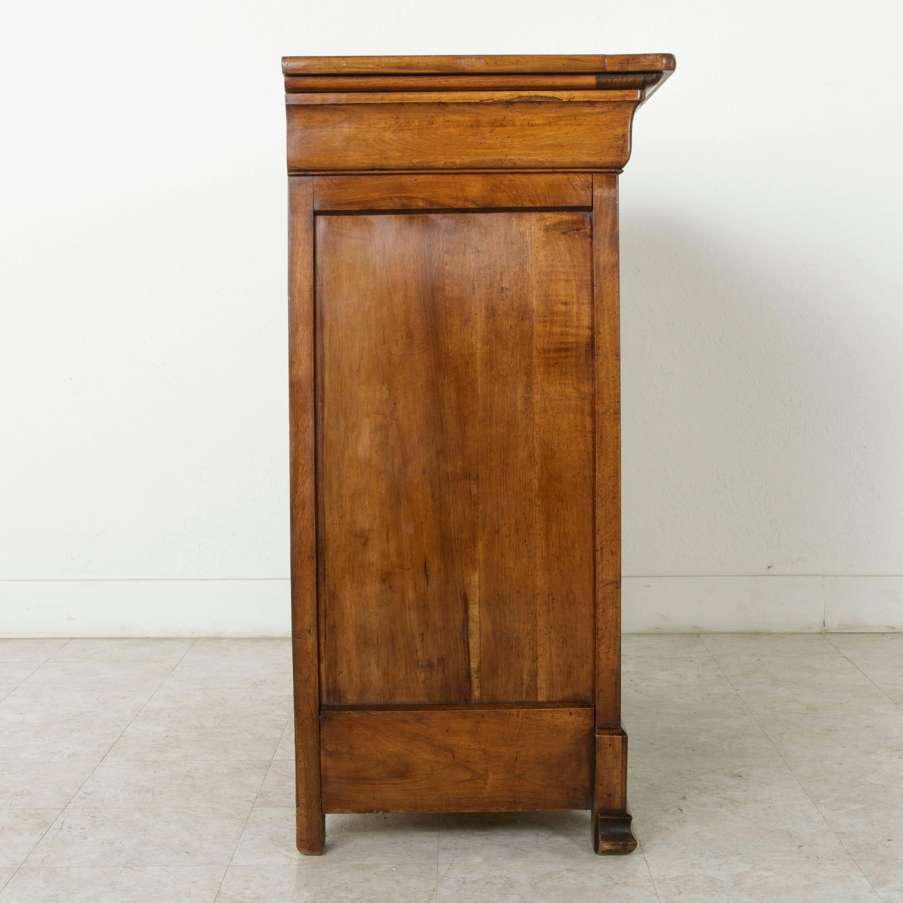 Early 19th Century Louis Philippe Period Tall French Walnut Buffet d'Appui 2